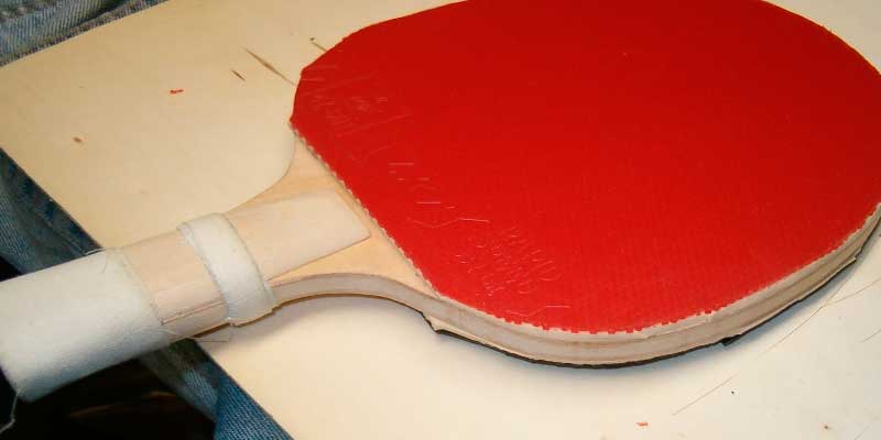 pala ping pong fabricada en casa