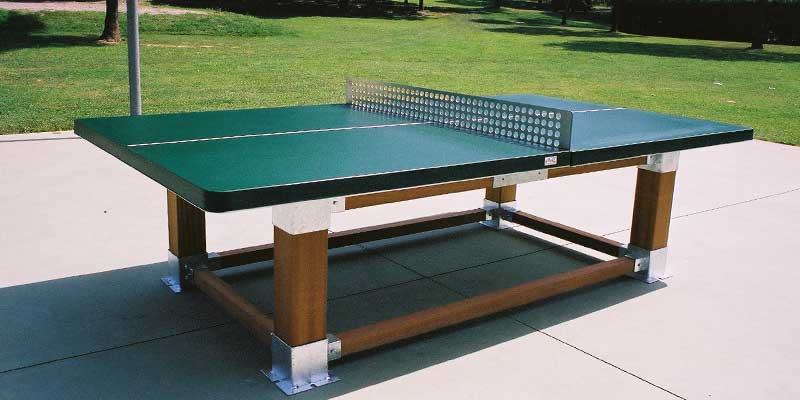 tablero mesa ping pong jardín