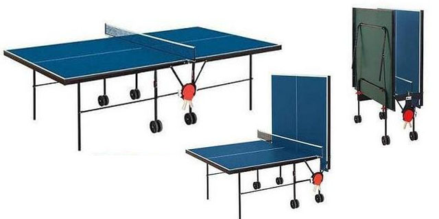 mesa ping pong con plegado tradicional